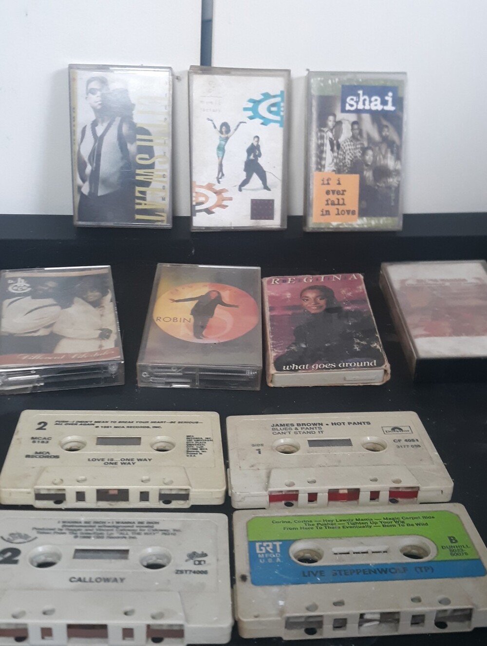 Vintage Cassette Tape Lot 90s R&B Dance Rock Steppenwolf Keith Sweat Shai Untest